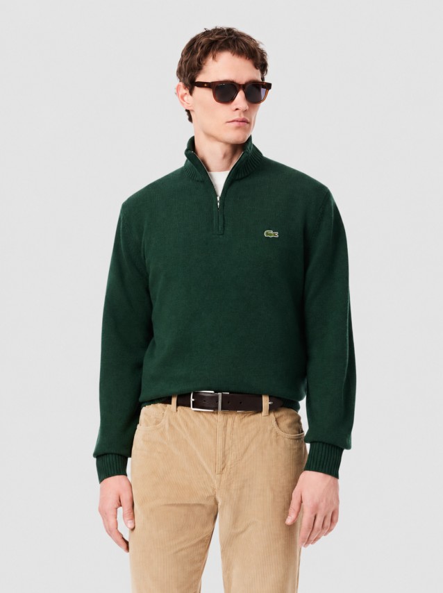 Camisola Lacoste Homem Half-Zip Sweaters Male Adult Sweater