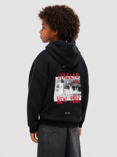Sweatshirt Tommy Hilfiger Menino Flag Grafitti Hoodie Sweatshirt Tommy Hilfiger Menino Flag Grafitti Hoodie