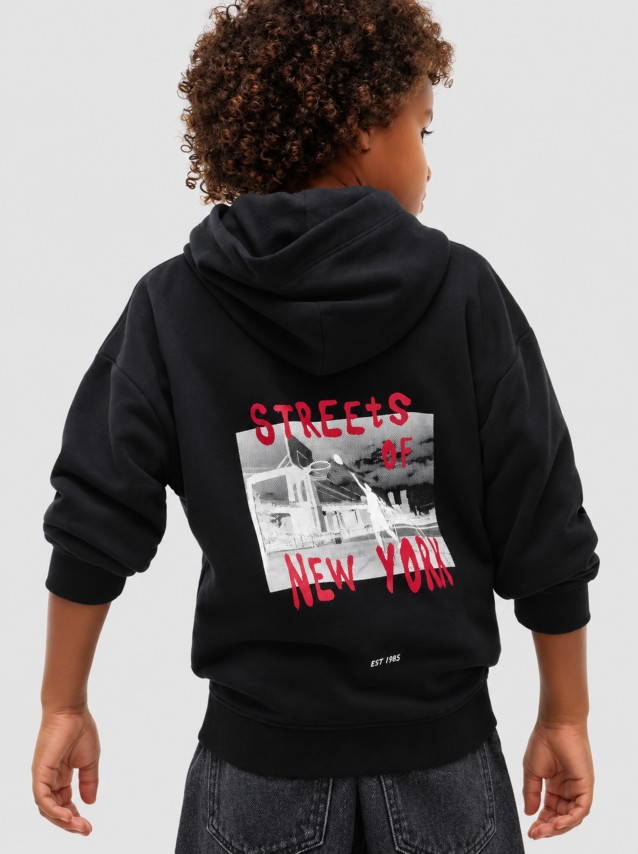 Sweatshirt Tommy Hilfiger Menino Flag Grafitti Hoodie