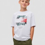 T-Shirt Tommy Hilfiger Menino Flag Grafitti Tee Ss