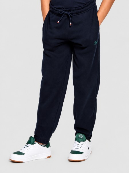 Calças Tommy Hilfiger Menino Flag Graffiti Sweatpant Calças Tommy Hilfiger Menino Flag Graffiti Sweatpant