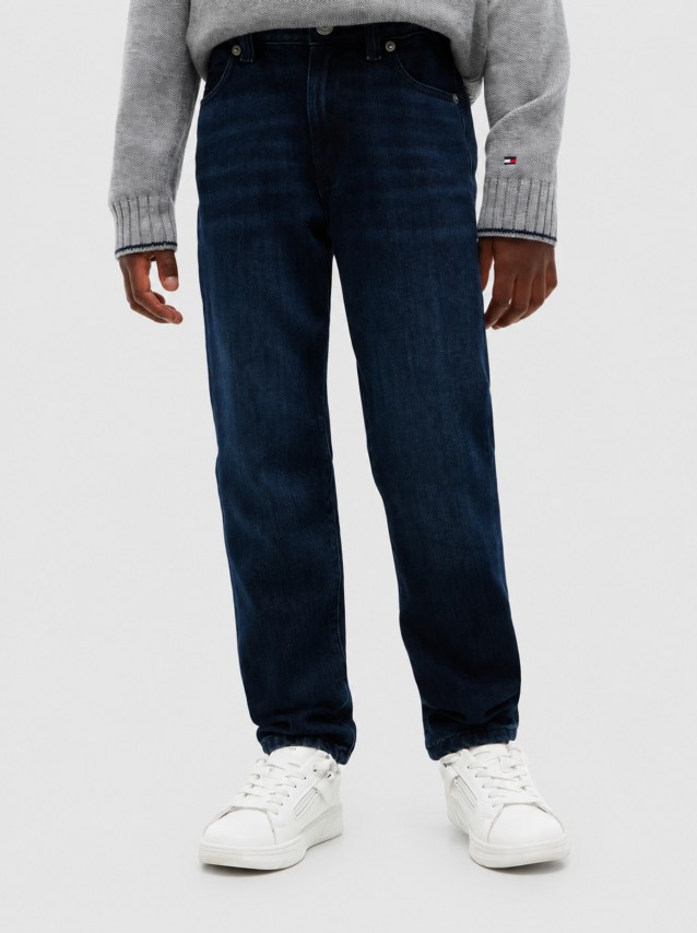 Jeans Tommy Hilfiger Menino Straight Blue Black