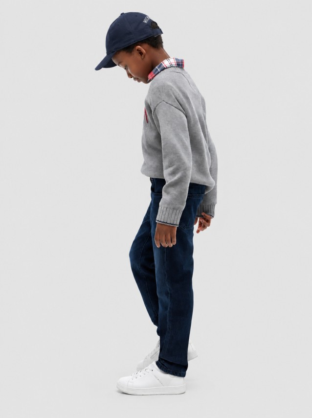 Jeans Tommy Hilfiger Menino Straight Blue Black