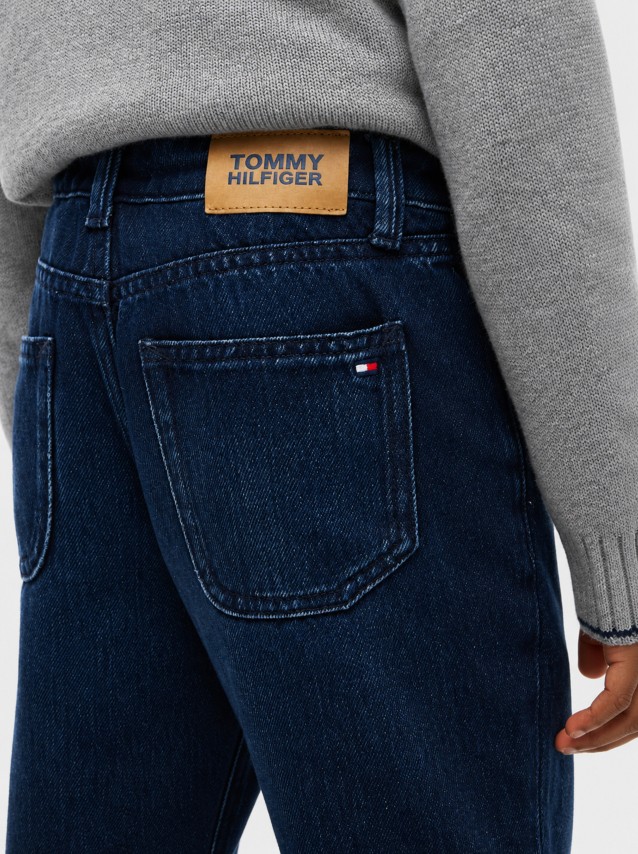 Jeans Tommy Hilfiger Menino Straight Blue Black