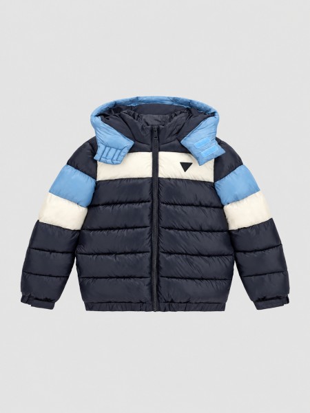 Kispo Guess Menino Hooded Ls Puffer W/zip Kispo Guess Menino Hooded Ls Puffer W/zip