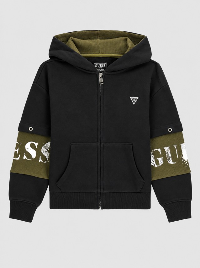 Casaco Guess Menino Oversize Ls Hooded Active Top