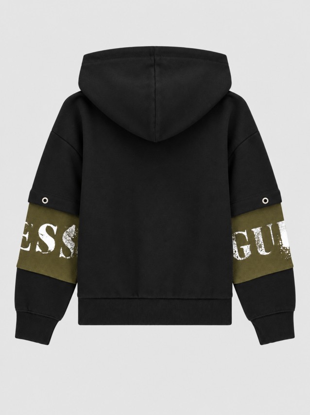 Casaco Guess Menino Oversize Ls Hooded Active Top
