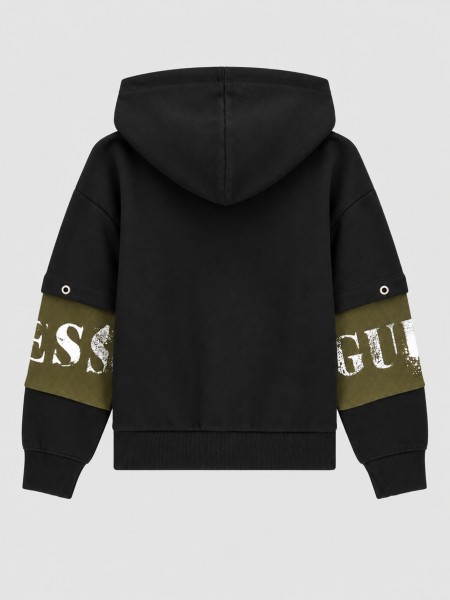 Casaco Guess Menino Oversize Ls Hooded Active Top Casaco Guess Menino Oversize Ls Hooded Active Top