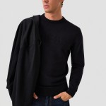 Camisola Guess Homem Noburo Cn Logo Reverse Ls Swtr