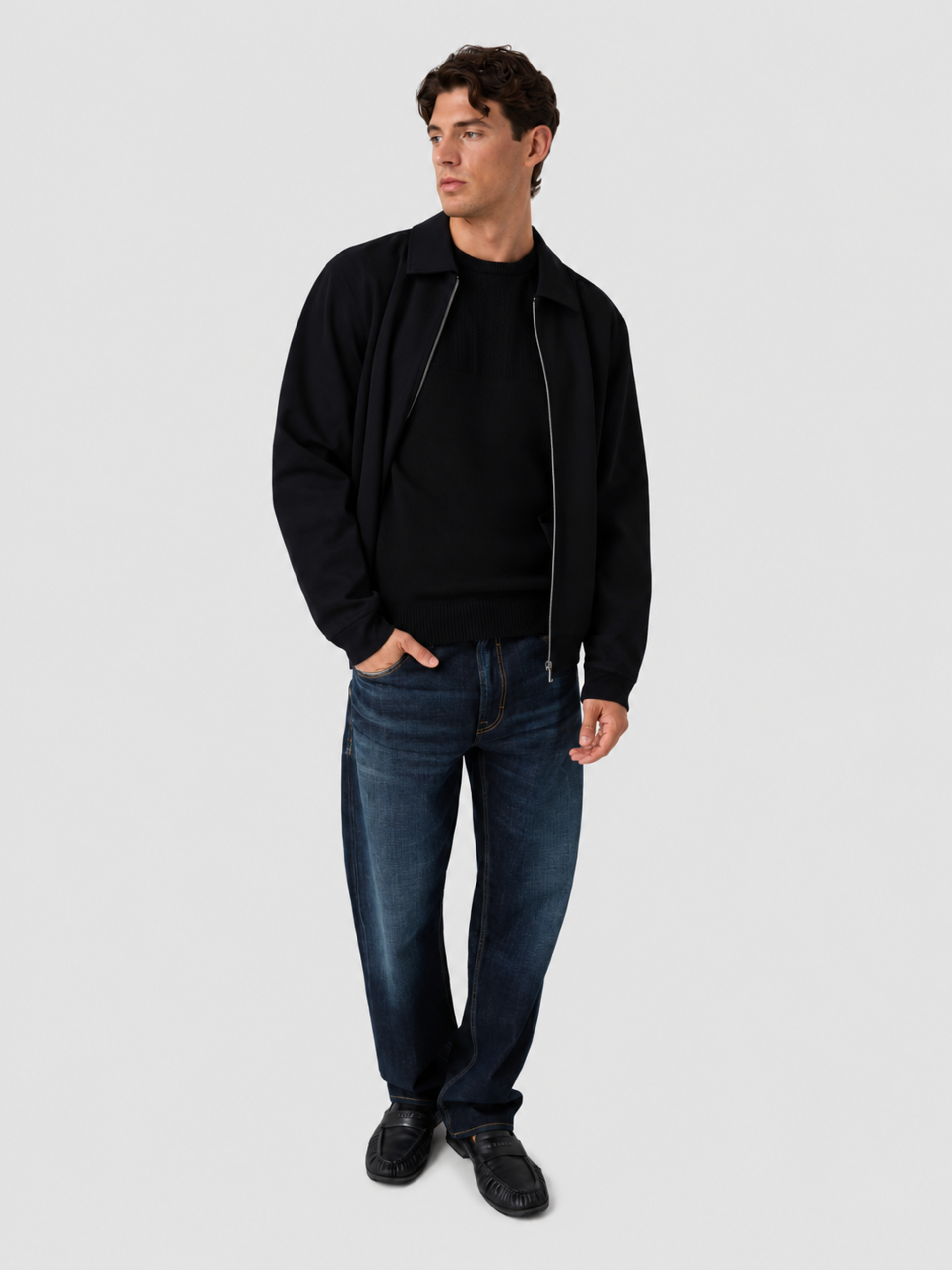 Camisola Guess Homem Noburo Cn Logo Reverse Ls Swtr