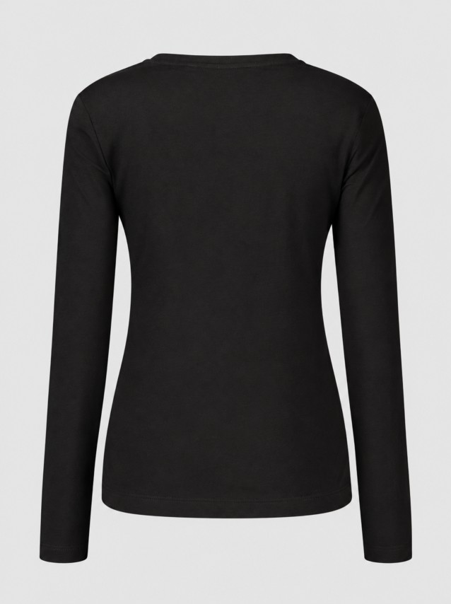 Camisola Guess Mulher Ls Cn Savanna Leopard Triangle