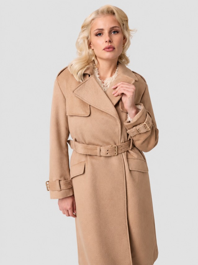 Trench Guess Mulher Eve Melton Trench