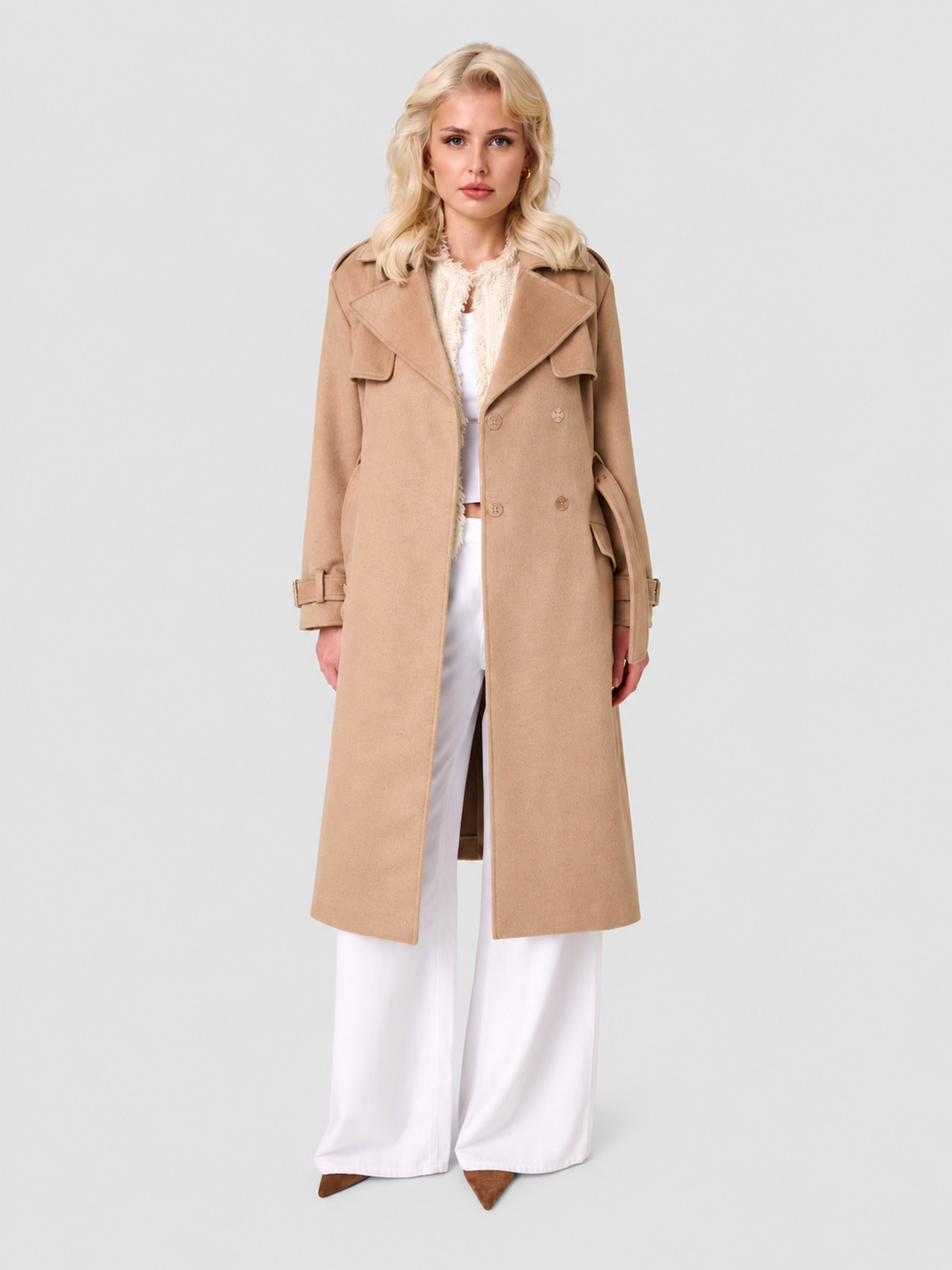 Trench Guess Mulher Eve Melton Trench
