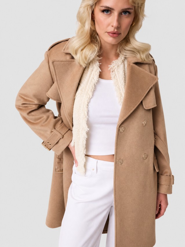 Trench Guess Mulher Eve Melton Trench