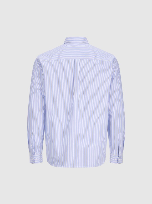 Camisa Jack & Jones Homem Jjeharvey Oxford L/s Shirt Noos