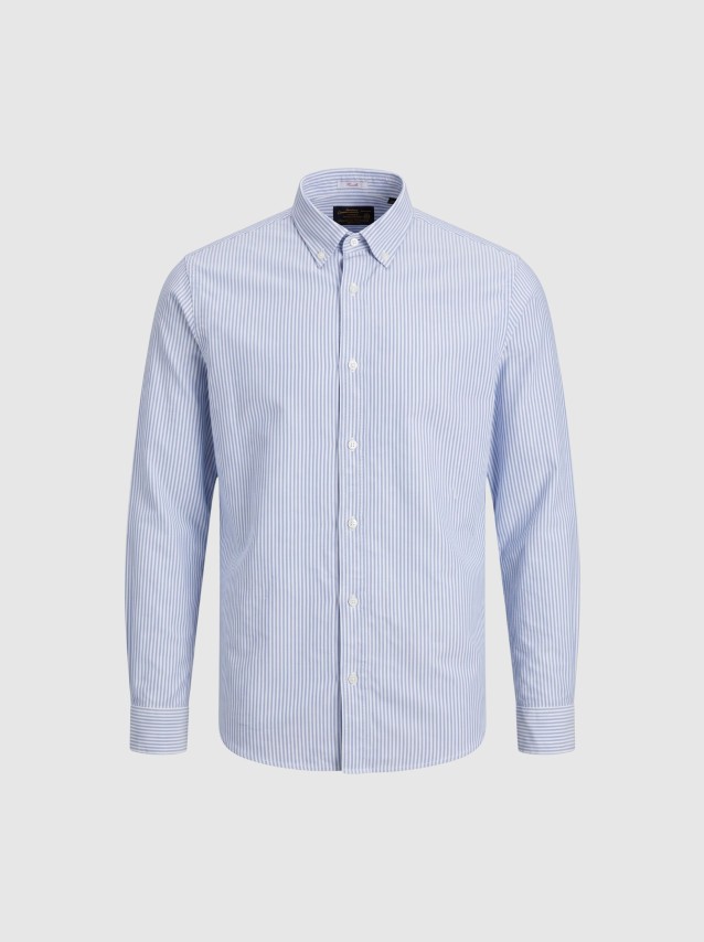 Camisa Jack & Jones Homem Jjeharvey Oxford L/s Shirt Noos