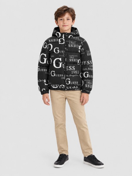 Kispo Guess Menino Oversize Hooded Ls Puffer W/zi Kispo Guess Menino Oversize Hooded Ls Puffer W/zi