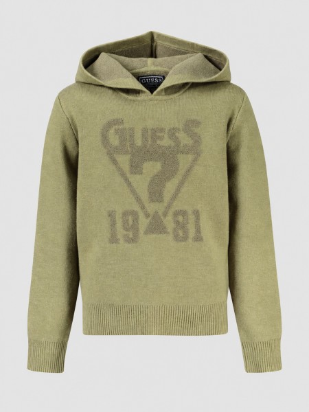 Sweatshirt Guess Menino Hooded Long Sleeve Sweater