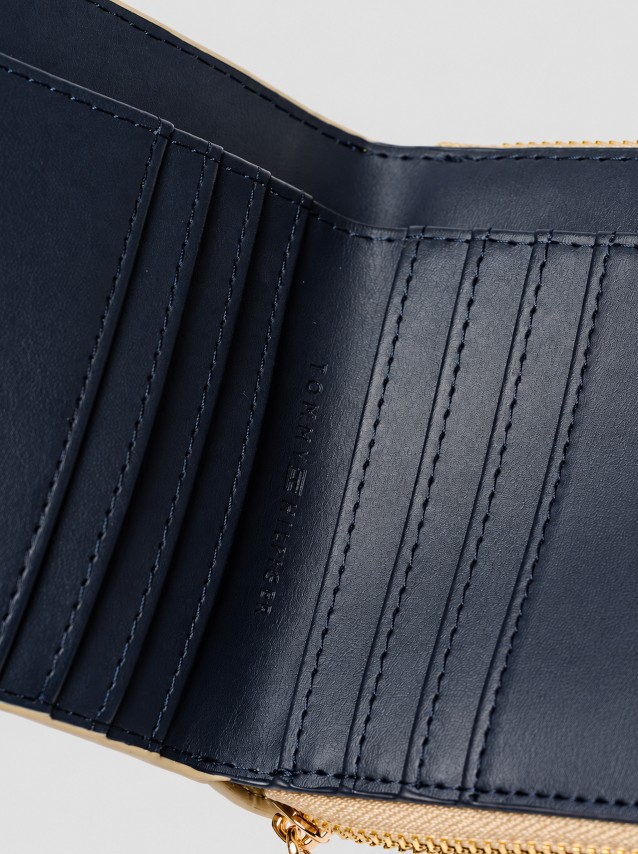 Carteira Tommy Hilfiger Mulher Th Icon Med Za W/flap Mono