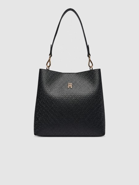 Mala Tommy Hilfiger Mulher Th Icon Shoulder Bag Mono Mala Tommy Hilfiger Mulher Th Icon Shoulder Bag Mono