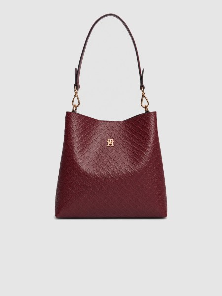 Mala Tommy Hilfiger Mulher Th Icon Shoulder Bag Mono Mala Tommy Hilfiger Mulher Th Icon Shoulder Bag Mono