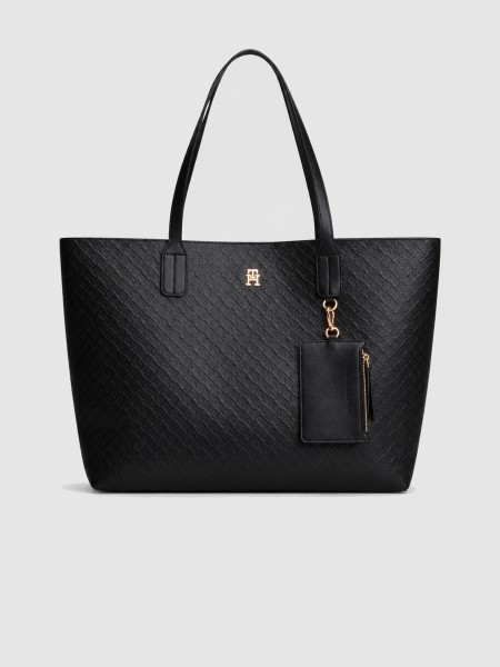Mala Tommy Hilfiger Mulher Th Icon Tote Mono Mala Tommy Hilfiger Mulher Th Icon Tote Mono