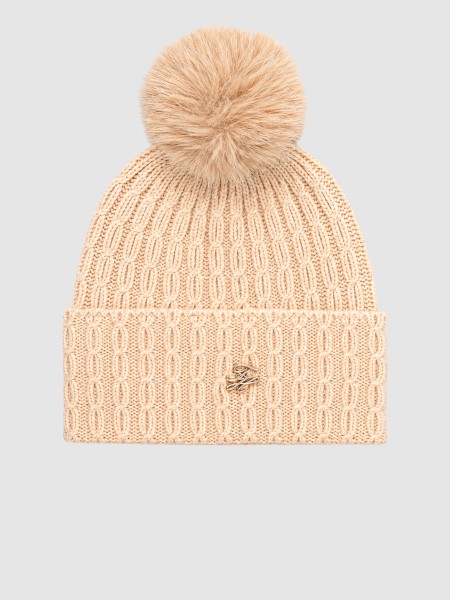 Gorro Tommy Hilfiger Mulher Th Script Cable Pom Beanie Gorro Tommy Hilfiger Mulher Th Script Cable Pom Beanie