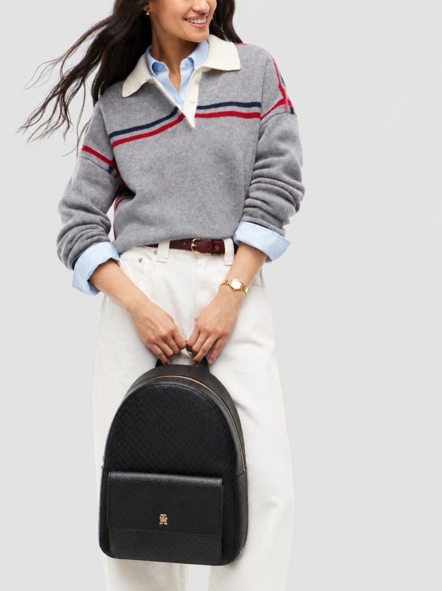 Mochila Tommy Hilfiger Mulher Th Icon Backpack Mono