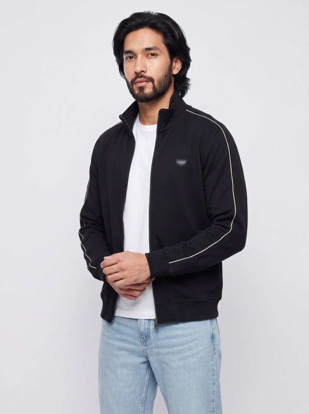 Casaco Antony Morato Homem Fleece Regular Fit In Interlock Fabric With Plate On Heart And Pipinig I