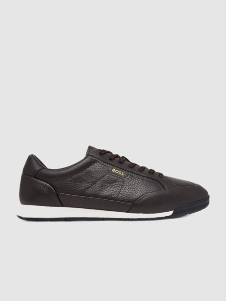 Sapatilha Boss Homem Leather Cow (10283653) Sapatilha Boss Homem Leather Cow (10283653)