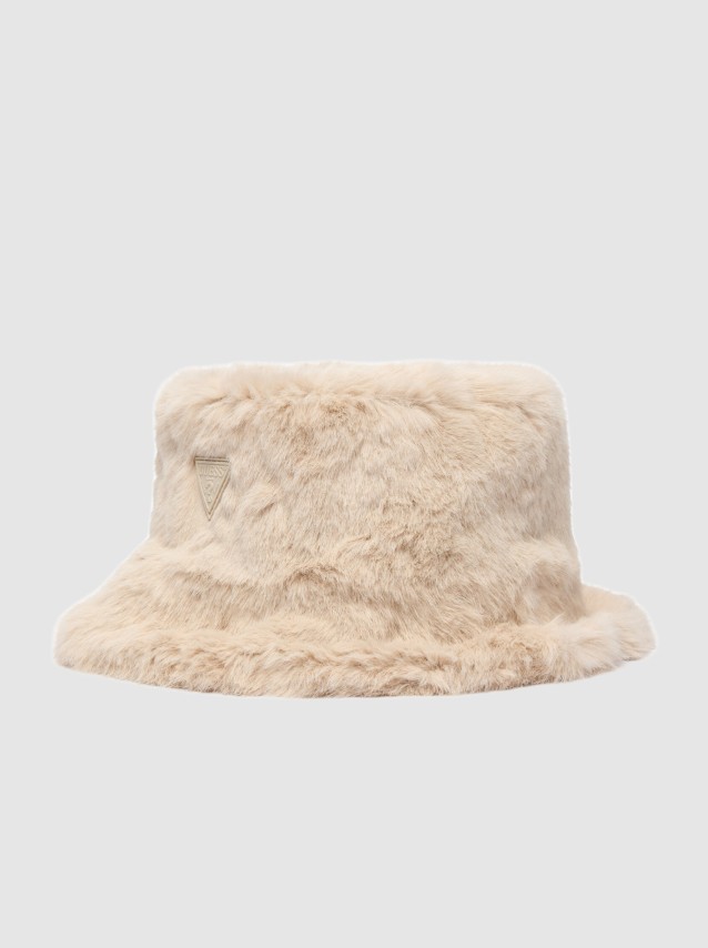 Chapéu Guess Mulher Ilde Faux Fur Braided Cap