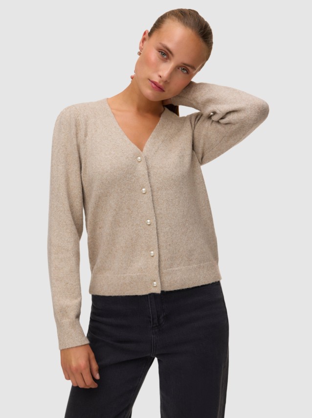 Casaco Vero Moda Mulher Vmdoffy Shine Ls V-Neck Cardigan Noos Lx