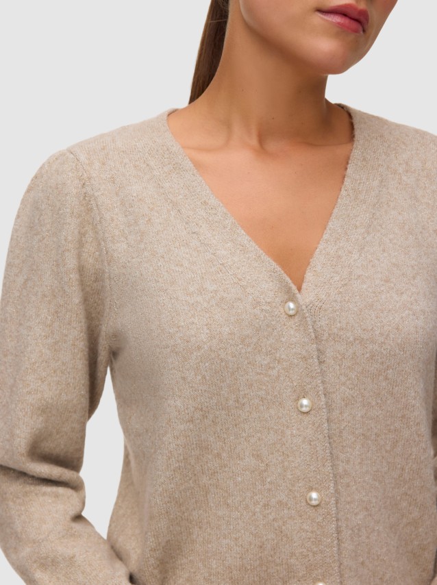 Casaco Vero Moda Mulher Vmdoffy Shine Ls V-Neck Cardigan Noos Lx