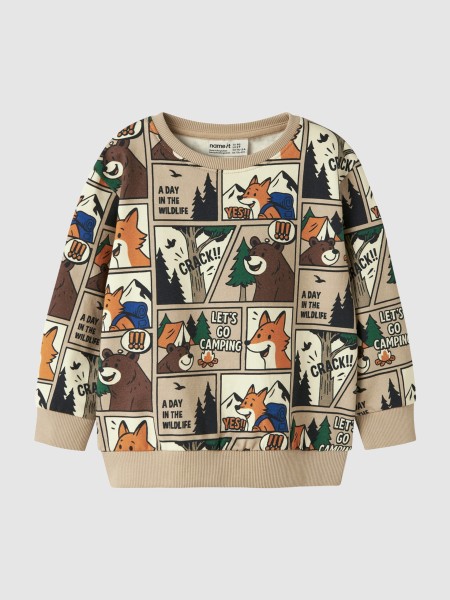 Sweatshirt Name It Menino Nmmoswaldy Ls Nreg Sweat Bru Box Sweatshirt Name It Menino Nmmoswaldy Ls Nreg Sweat Bru Box