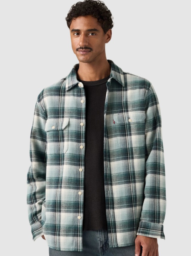 Camisa Levis Homem Jackson Worker Blues