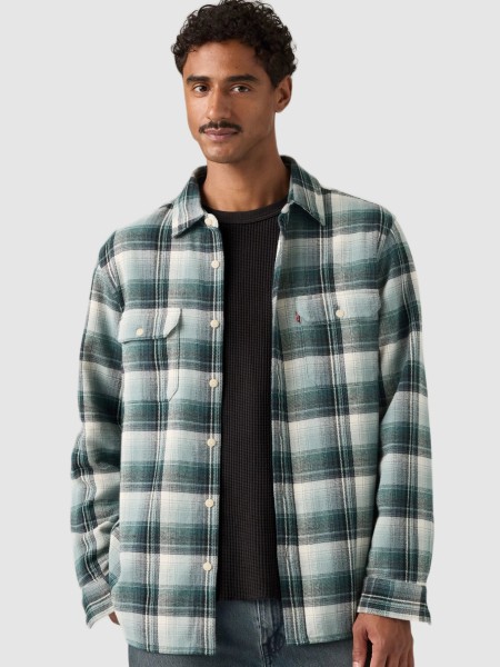 Camisa Levis Homem Jackson Worker Blues Camisa Levis Homem Jackson Worker Blues
