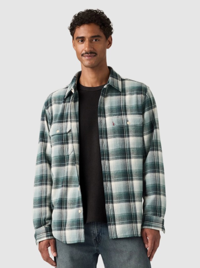 Camisa Levis Homem Jackson Worker Blues