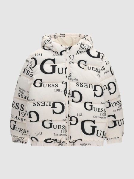 Kispo Guess Menino Oversize Hooded Ls Puffer W/zi Kispo Guess Menino Oversize Hooded Ls Puffer W/zi