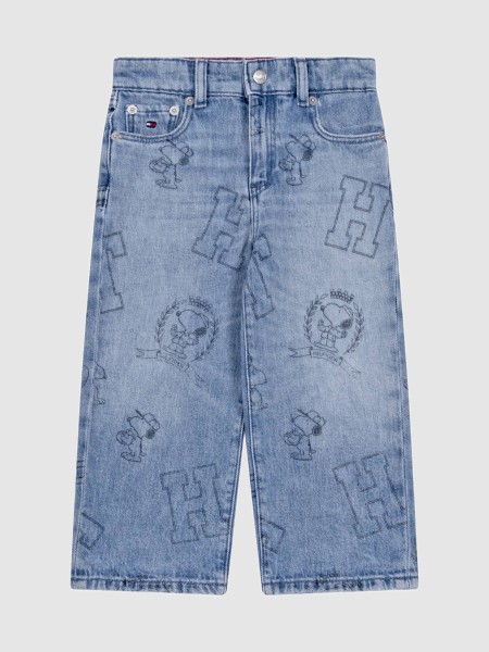 Jeans Tommy Hilfiger Menino Peanuts Baggy Jeans Jeans Tommy Hilfiger Menino Peanuts Baggy Jeans