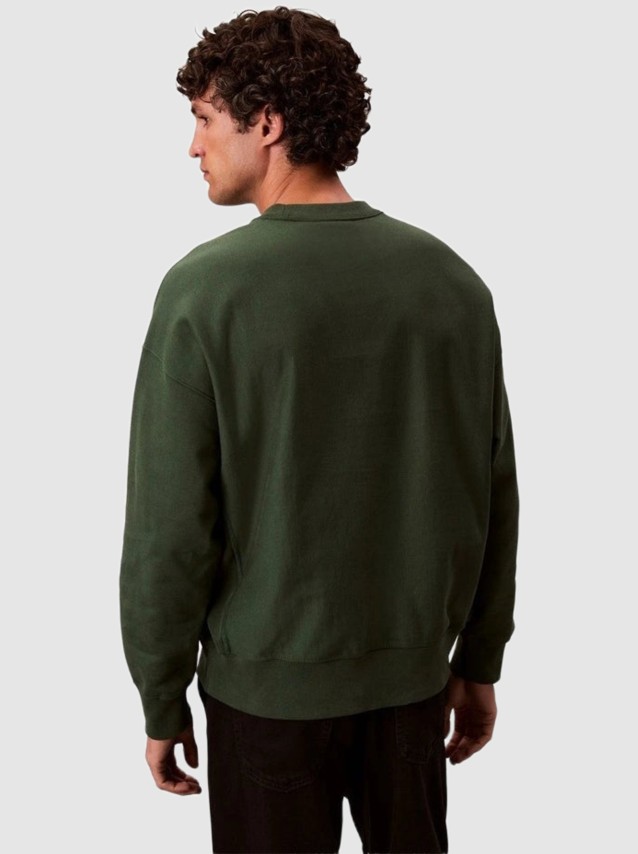 Sweatshirt Calvin Klein  Homem Ls Cl 350Terry Mongrm Cn Swtshrt