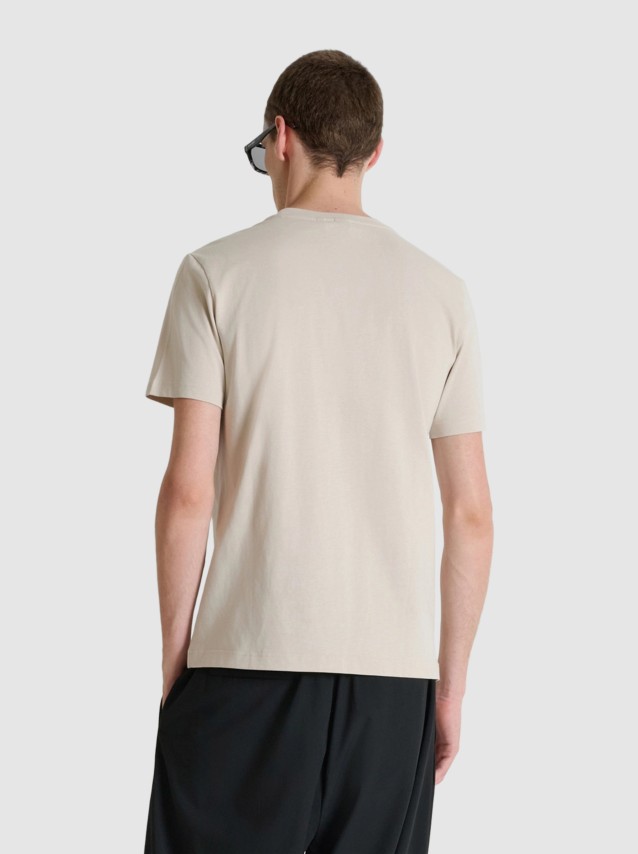 T-Shirt Antony Morato Homem Regular Fit In Jersey Cotton Fabric With Print On Front