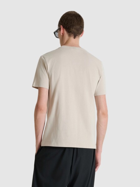 T-Shirt Antony Morato Homem  Regular  Fit In Jersey Cotton Fabric With  Print On Front