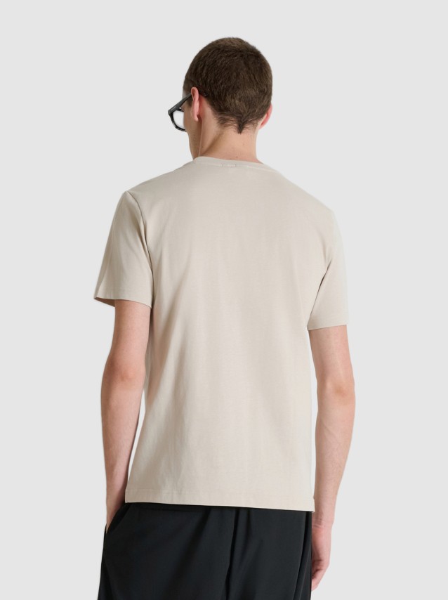 T-Shirt Antony Morato Homem  Regular  Fit In Jersey Cotton Fabric With  Print On Front