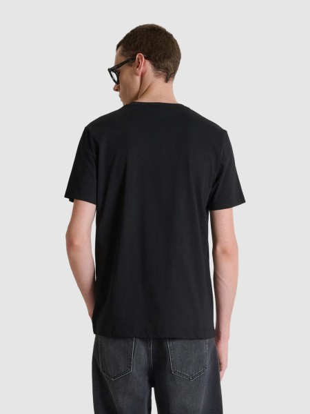 T-Shirt Antony Morato Homem  Regular  Fit In Jersey Cotton Fabric With  Print On Front