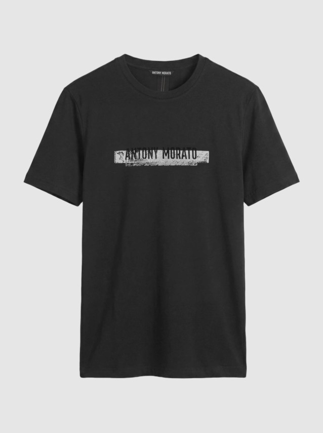T-Shirt Antony Morato Homem  Regular  Fit In Jersey Cotton Fabric With  Print On Front