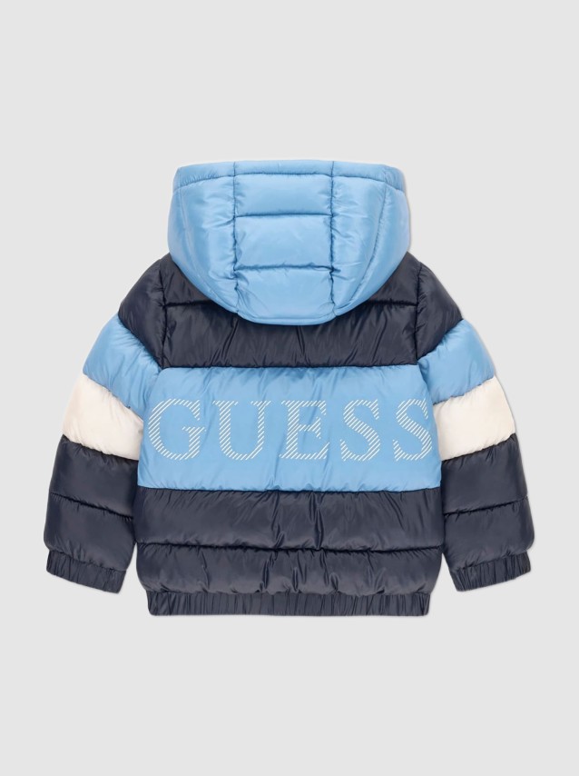 Kispo Guess Menino Hooded Ls Puffer W/zip