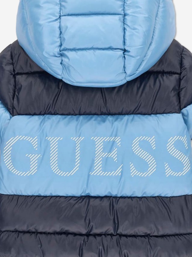 Kispo Guess Menino Hooded Ls Puffer W/zip