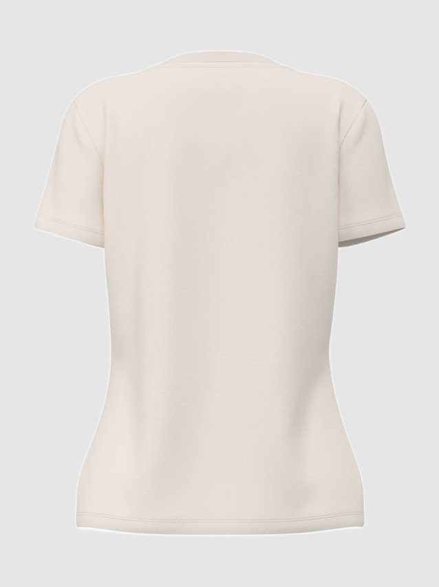 T-Shirt Guess Mulher Fabrizia Skiing Bear Cn Ss T-S