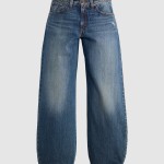 Jeans Levis Mulher Middy Balloon Med Indigo - Worn In