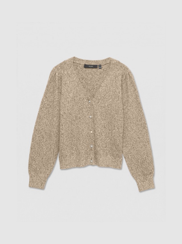 Casaco Vero Moda Mulher Vmdoffy Shine Ls V-Neck Cardigan Noos Lx